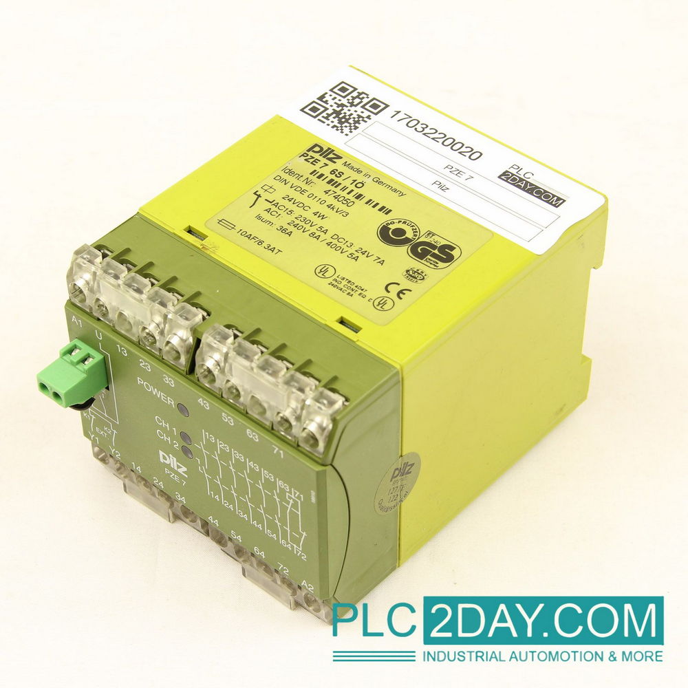 Safety Relay Module pilz 474050 pze 7 6S / 1O Used — изображение 2