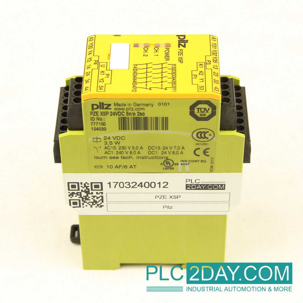 PILZ PZE X5P 24VDC 5n/o 2so 777150 safety Relay