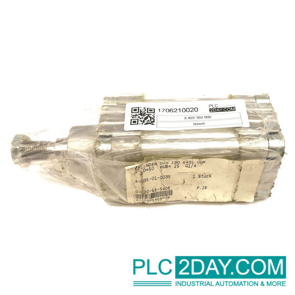 BOSCH 0 822 352 600 50/25 Max 10 bar Pneumatic Cylinder