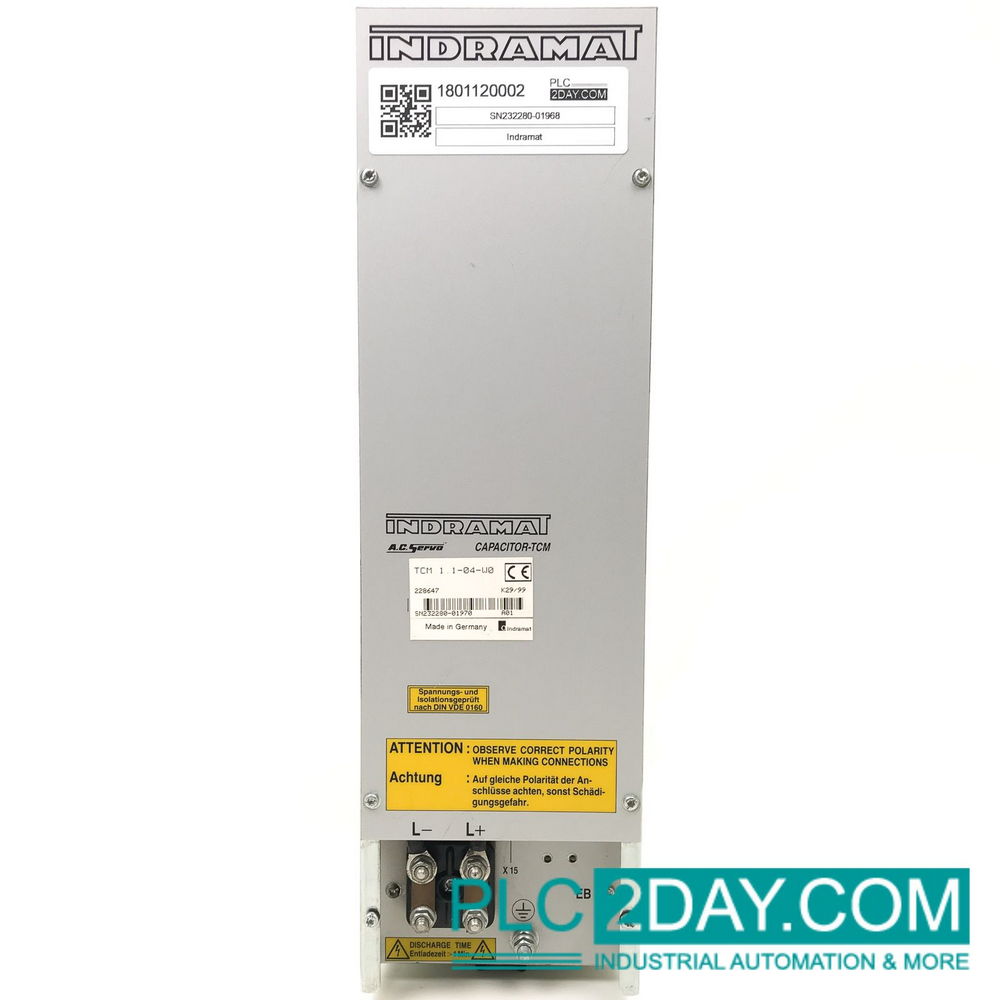 INDRAMAT A.C. Servo Capacitor TCM1.1-04-W0