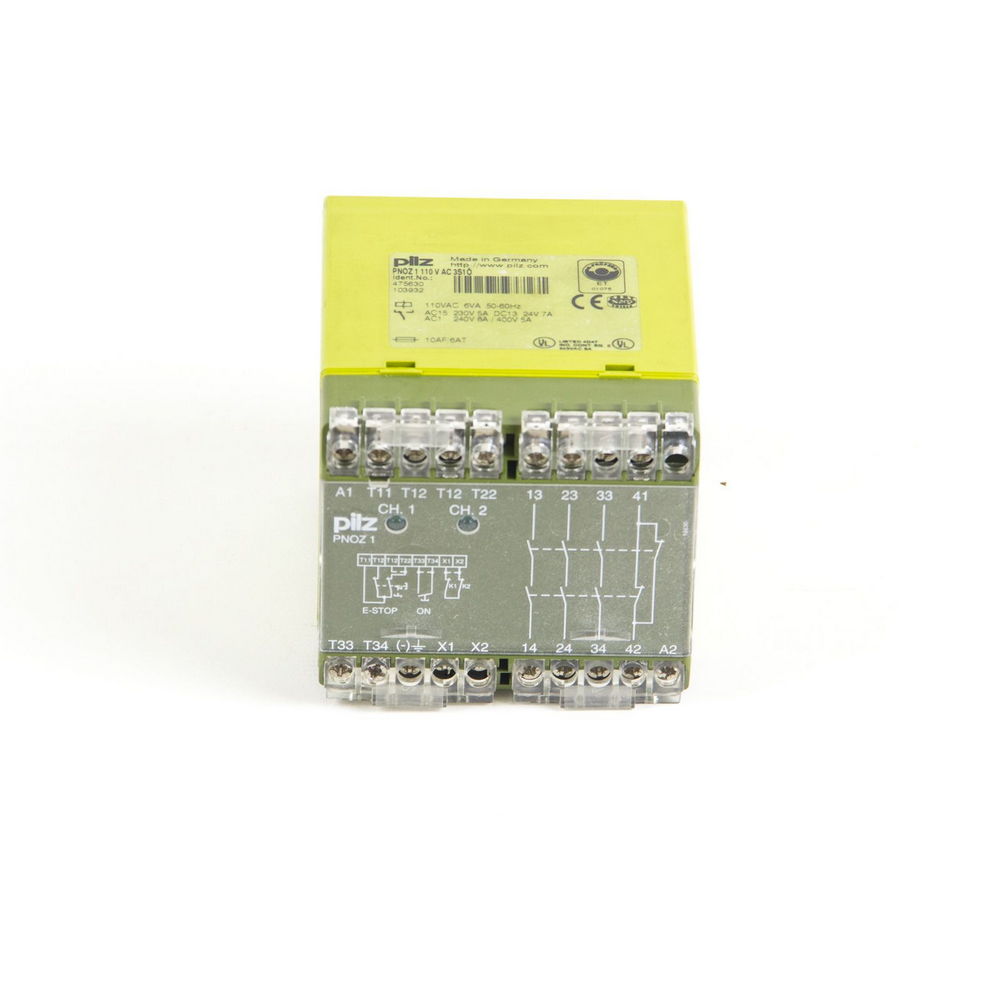 PILZ | PNOZ 1 110 V AC 3N/O (475630) | USFP — изображение 4