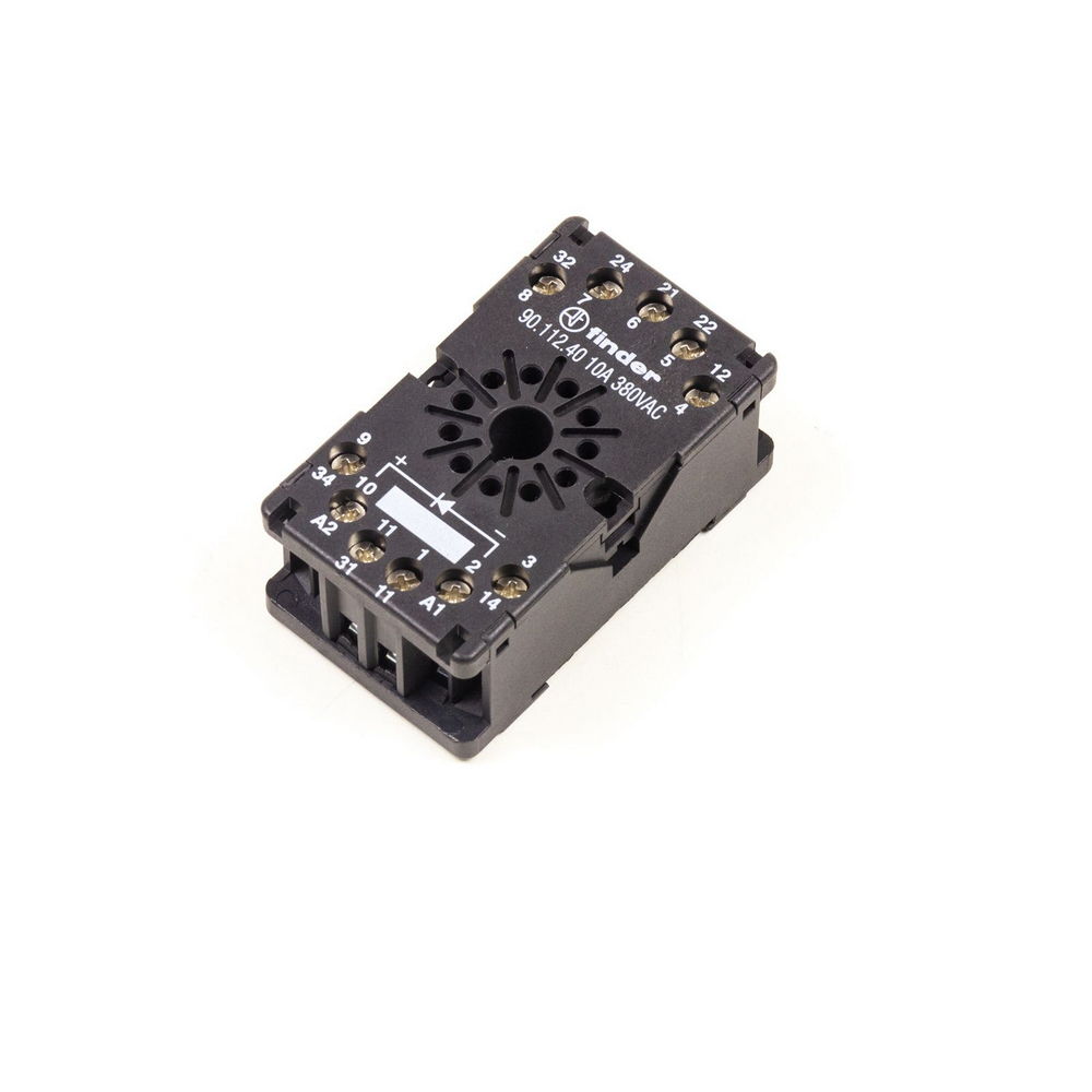 FINDER 90.112.40 Relaissocket: 11 Poles