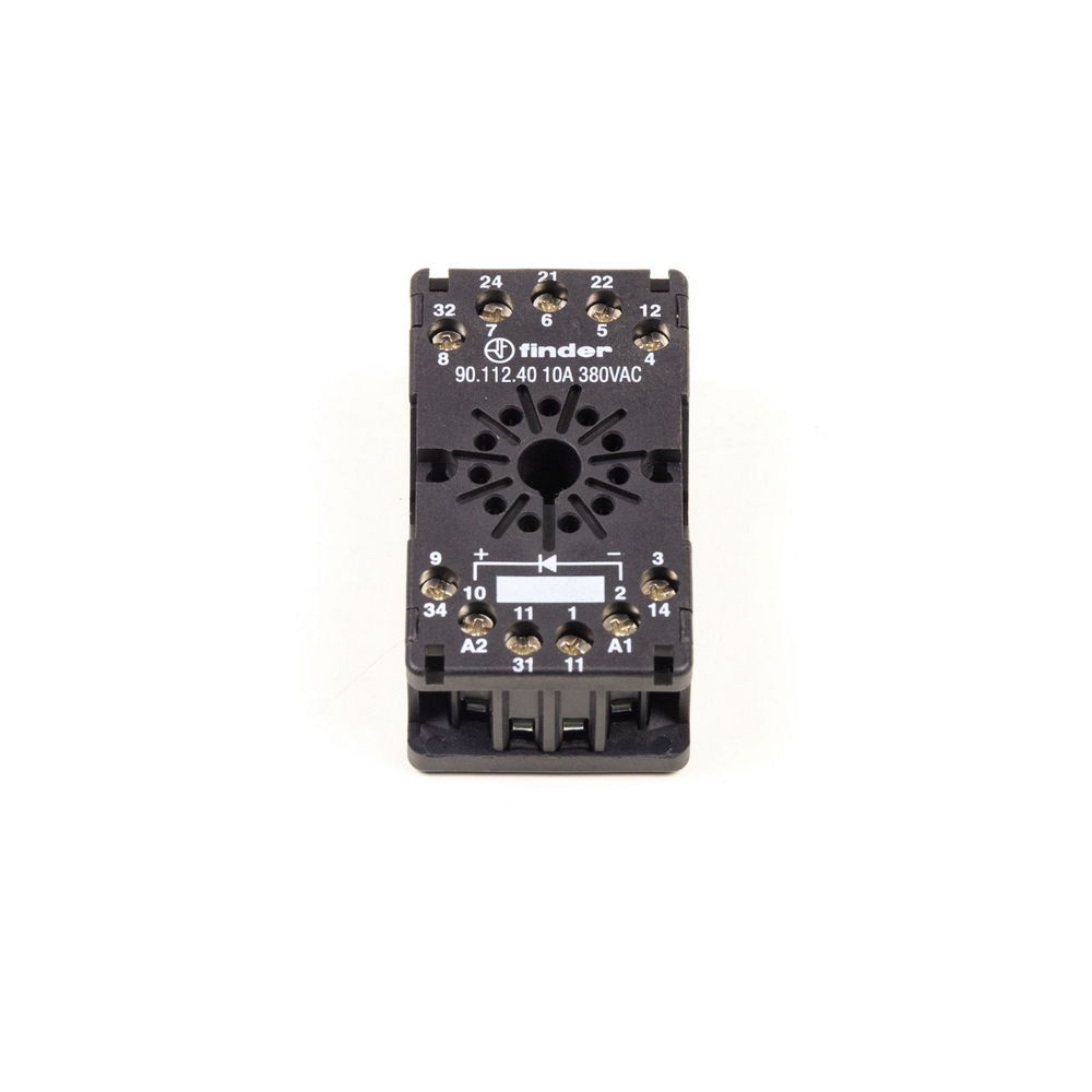FINDER 90.112.40 Relaissocket: 11 Poles — изображение 2