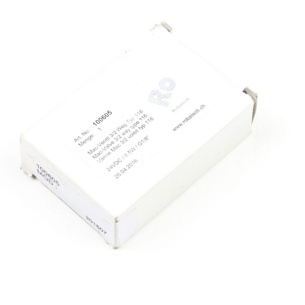 ROBATECH 100605  MAC-VALVE 3/2 WAY Type 100 ART NO. 100605