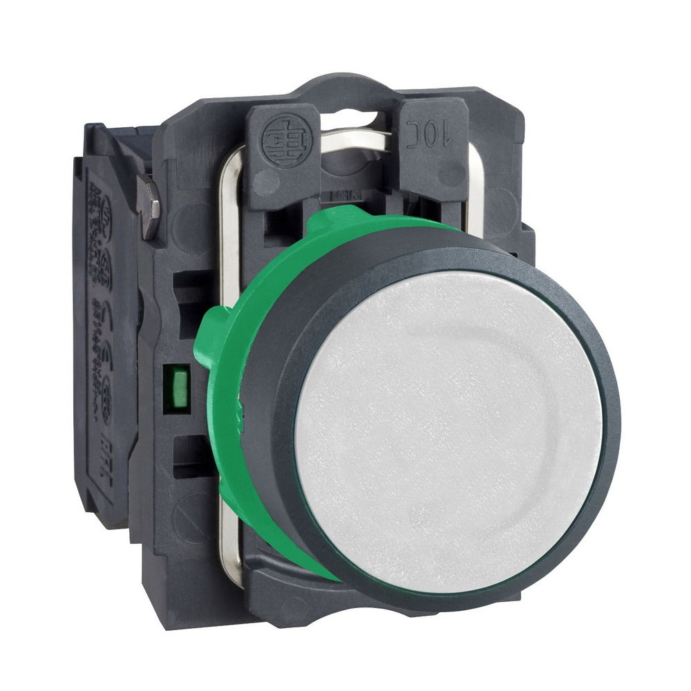 SCHNEIDER XB5AA11 DRUKKNOP COMPLEET WIT 1 NO CON (1pc)