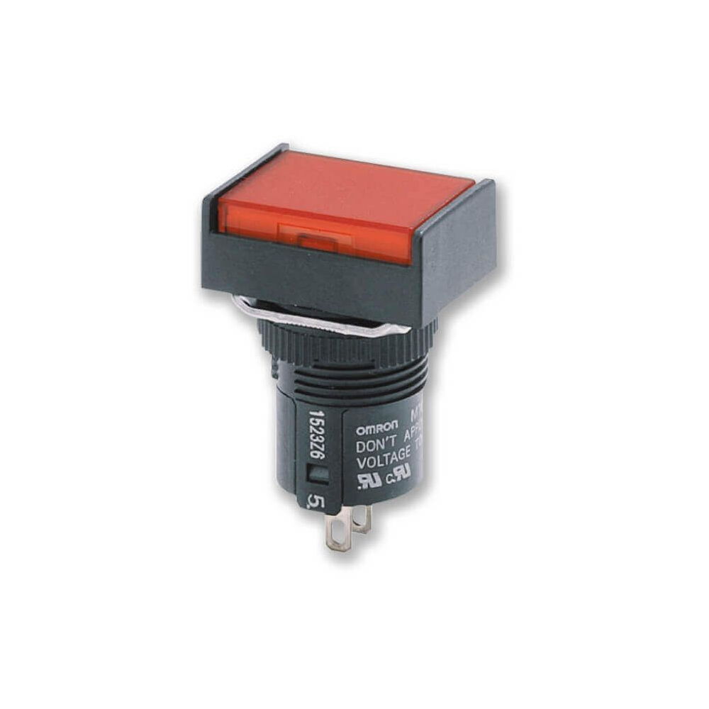 OMRON A165LJA DRUKKNOP VERLICHT RECHTHOEKIG (1pc) — изображение 2