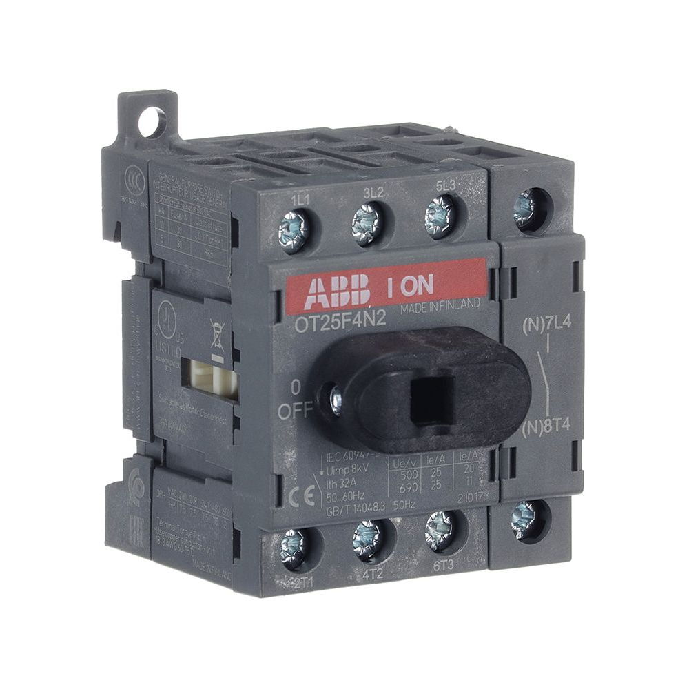 ABB OT25F4N2 LASTSCHEIDER 25A 4P BODEM/DIN (1pc) — изображение 2