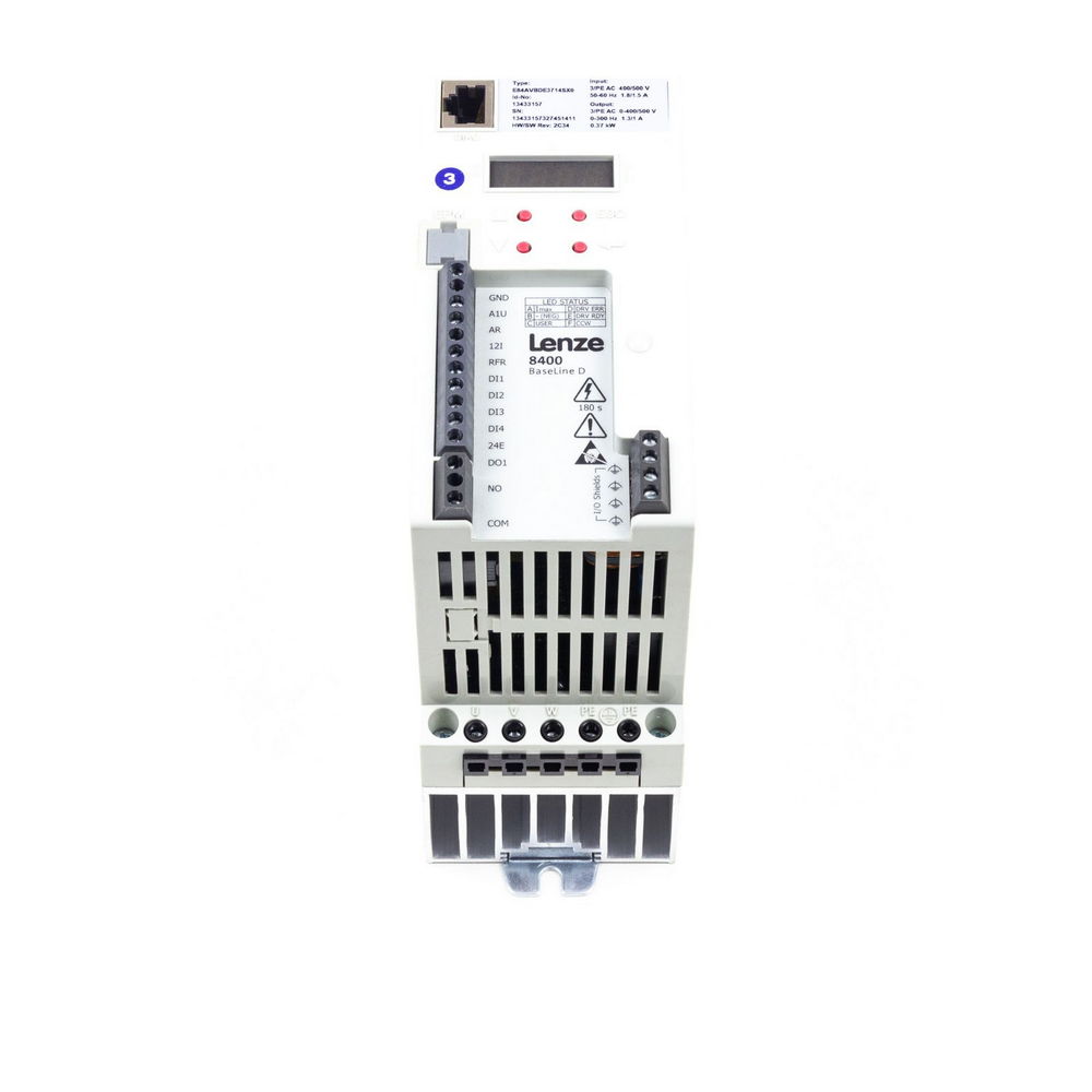 LENZE E84AVBDE3714SX0 13433157 8400 Base Line -D- Frequency Converter — изображение 2
