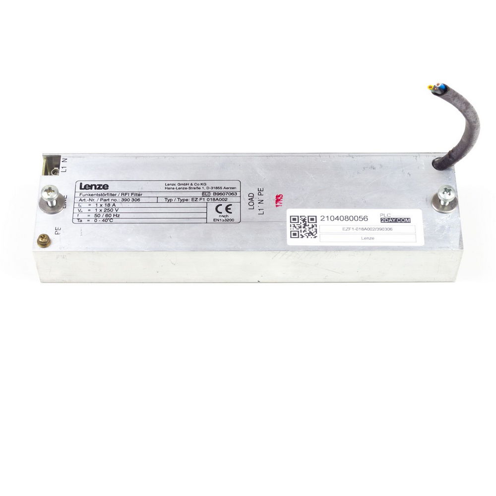 LENZE EZ F1 018A002 390306 Interference suppression filter — изображение 2