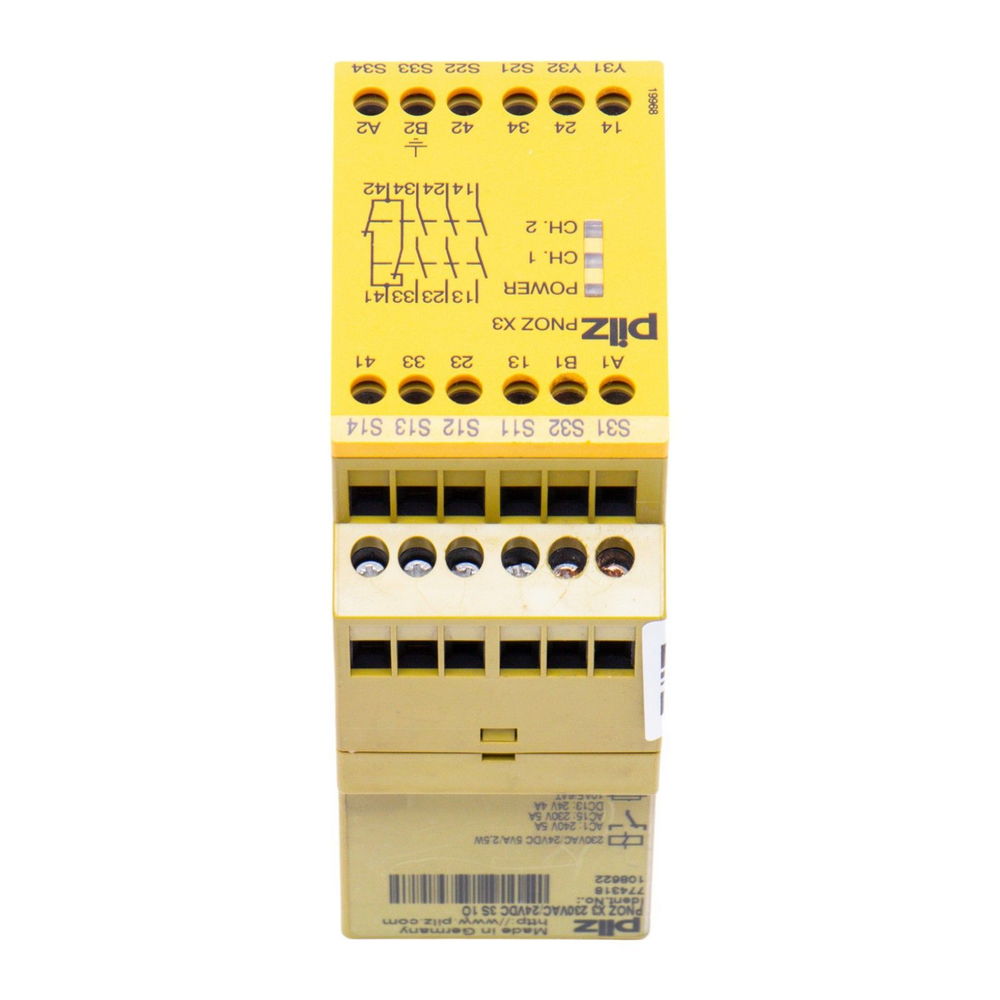 PILZ PNOZ X3 230VAC 24VDC 3n/0 1n/c 1s0 + 774318 — изображение 7