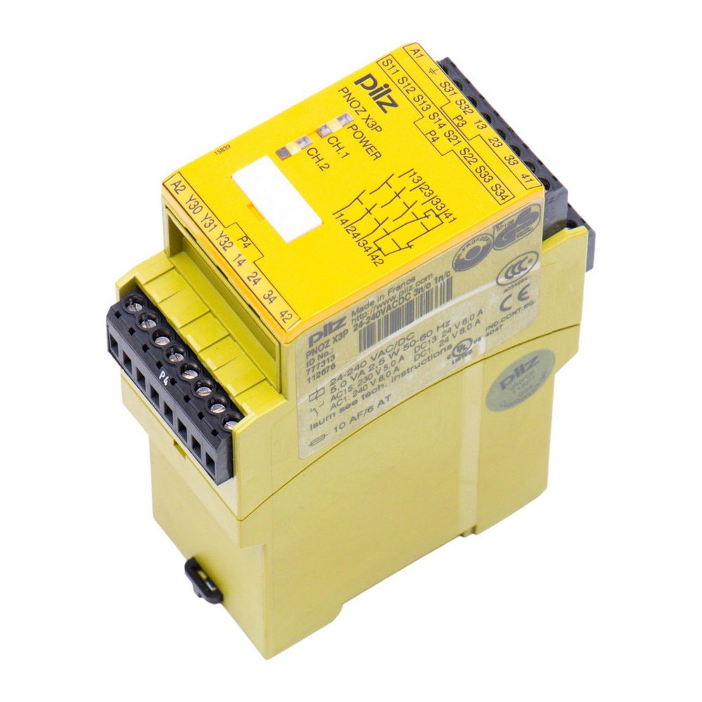 PILZ PNOZ X3 P24-240VAC DC-3n/o-1n/c 777313