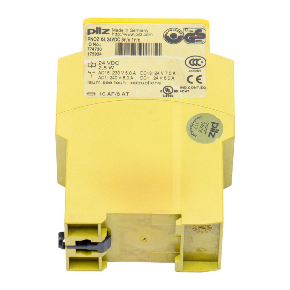 PILZ PNOZ X4 24VDC 3n/o 1n/c 774730 — изображение 5