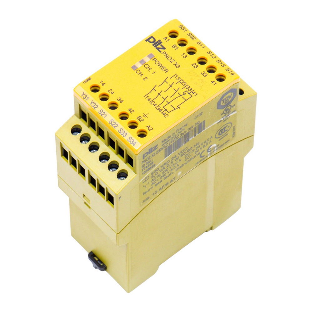 PILZ PNOZ X3 230VAC 24VDC 3n/0 1n/c 1so 774318