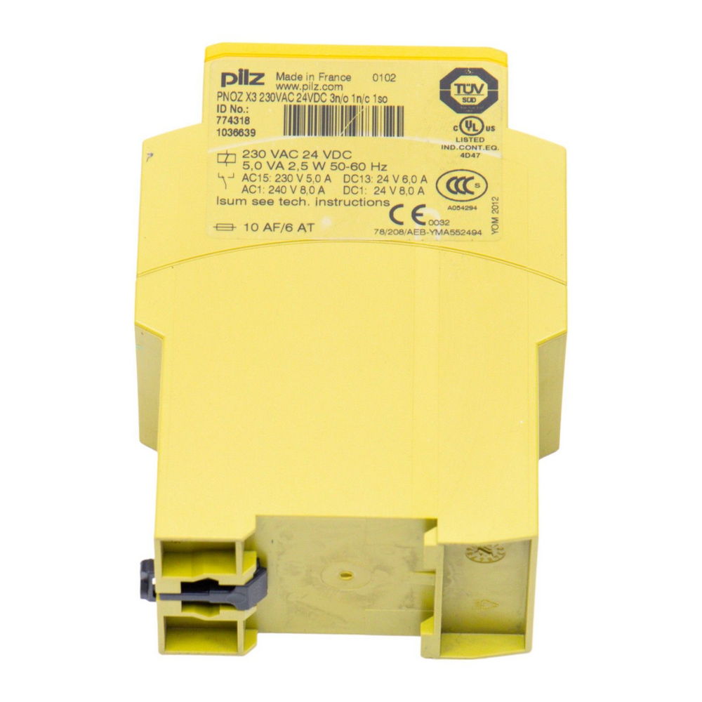PILZ PNOZ X3 230VAC 24VDC 3n/0 1n/c 1so 774318 — изображение 5