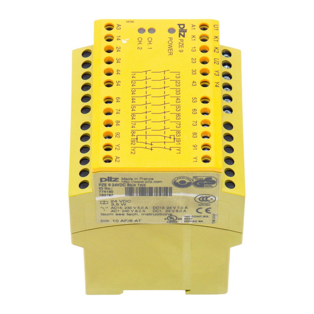 PILZ PNOZ 9 24VDC 8n/o 1n/c 774150 — изображение 3