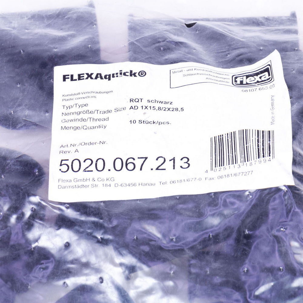FLEXAQUICK 5020.067.213, Black Rubber — изображение 3