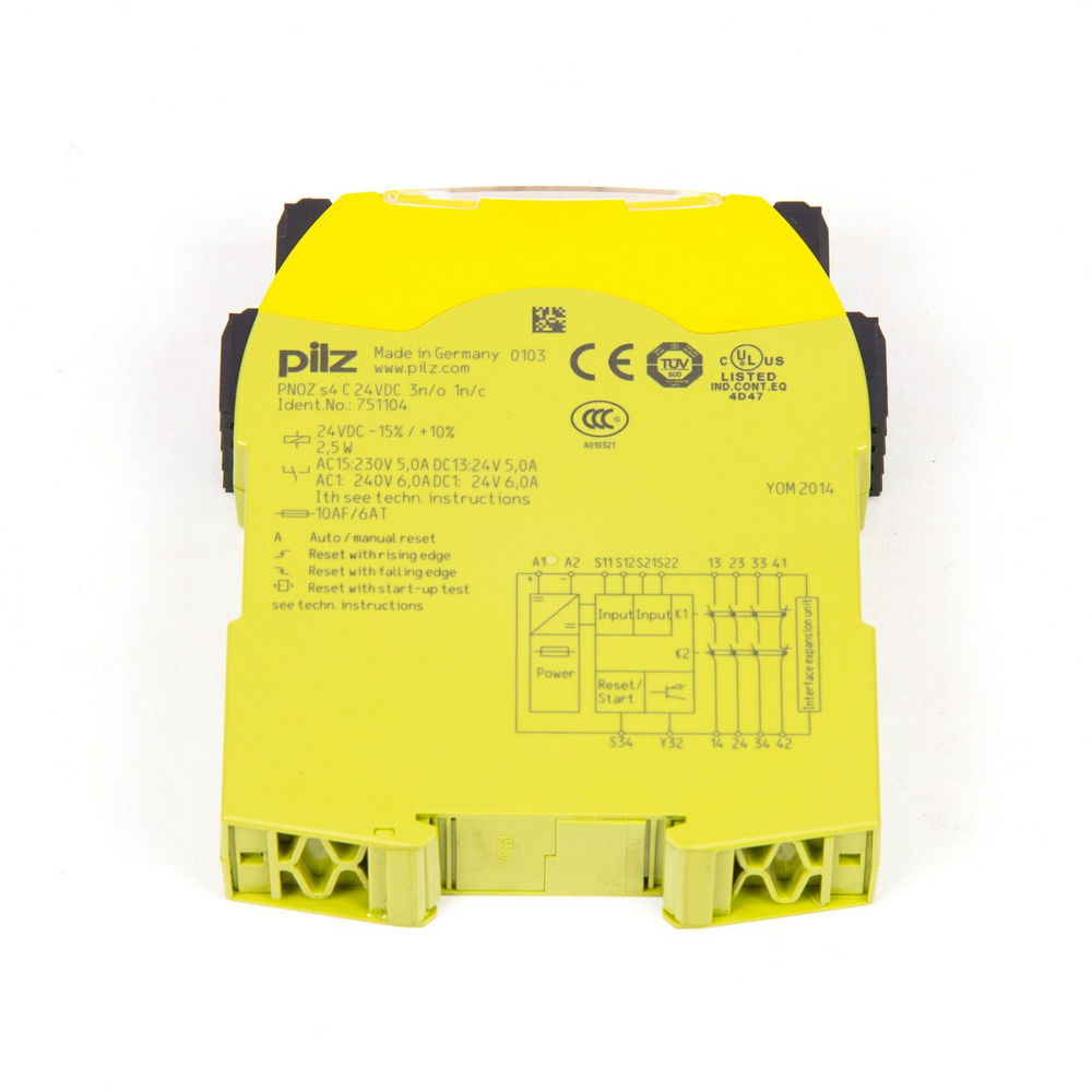 PILZ PNOZ S4-C-24VDC-3N/O-1N/C (751104), PNOZsigma safety relay (standalone) — изображение 4
