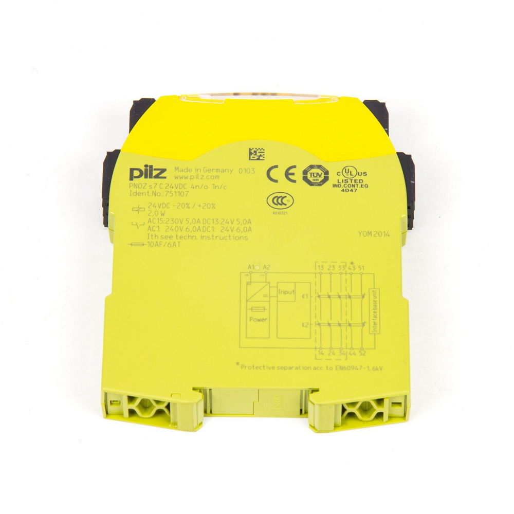 PILZ PNOZ S7-C-24VDC-4N/O-1N/C (751107), Safety Relay: 24 VDC, 4NO/1NC — изображение 4