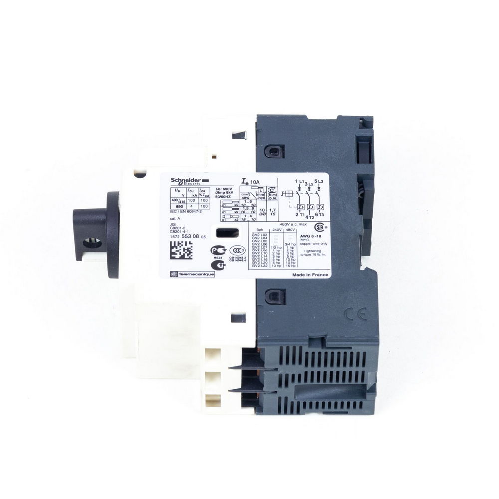 SCHNEIDER ELECTRIC GV2-L14 10A, Circuit breaker, TeSys GV2, 3P, 10A, magnetic — изображение 7