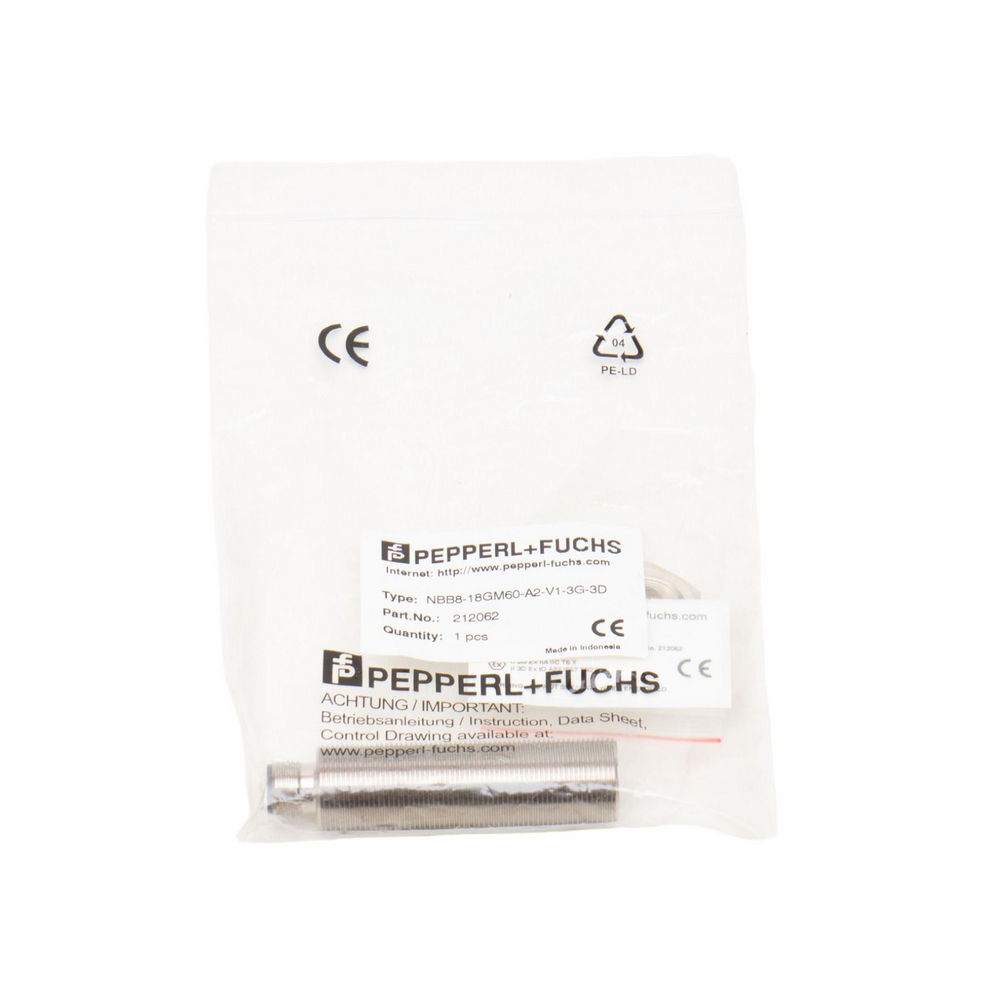 PEPPERL+FUCHS NBB8-18GM60-A2-V1-3G-3D (212062) Inductive sensor — изображение 2