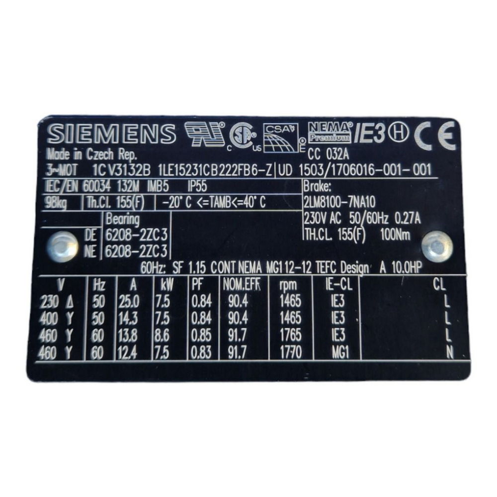 SIEMENS (1CV3132B) 1LE15231CB222FB6-Z, 1CV3132B, 1LE15231CB222FB6-Z Simotics SD1LE1 — изображение 6