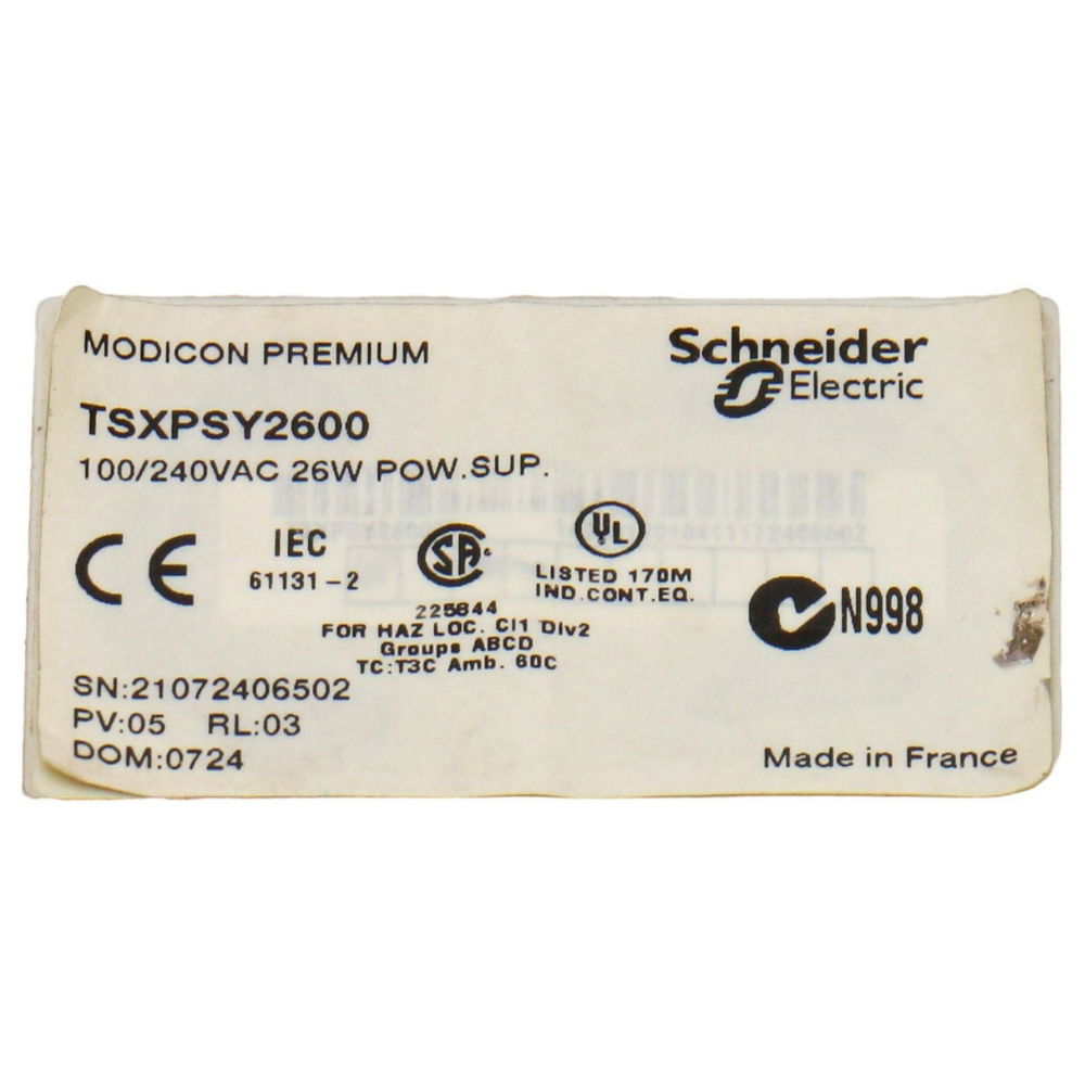 SCHNEIDER ELECTRIC TSXPSY2600 — изображение 9