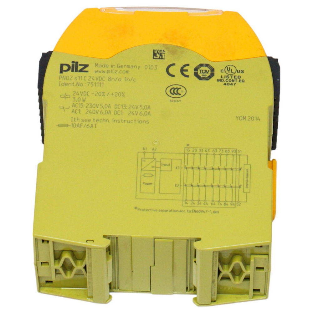PILZ PNOZ s11C24VDC8n/o 1n/c 751111 — изображение 6