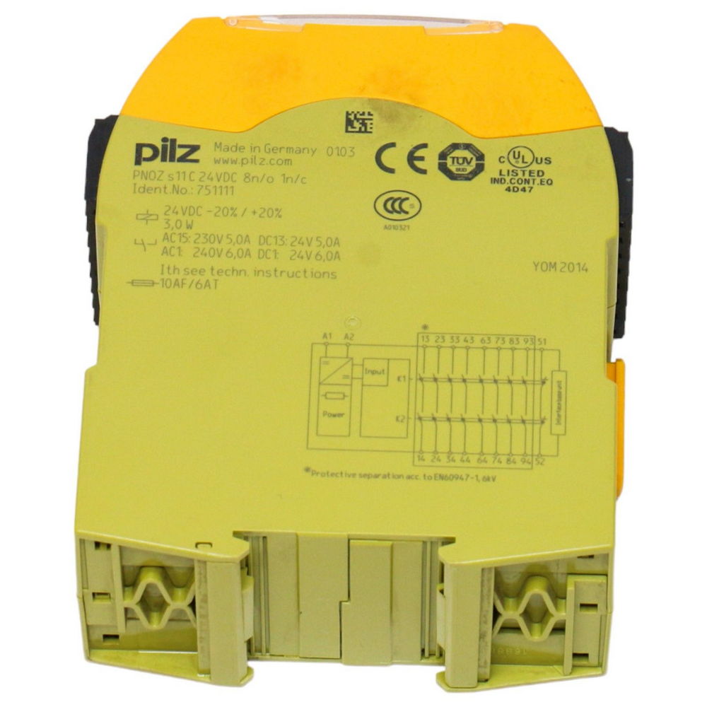 PILZ PNOZ s11C24VDC8n/o 1n/c 751111 — изображение 10