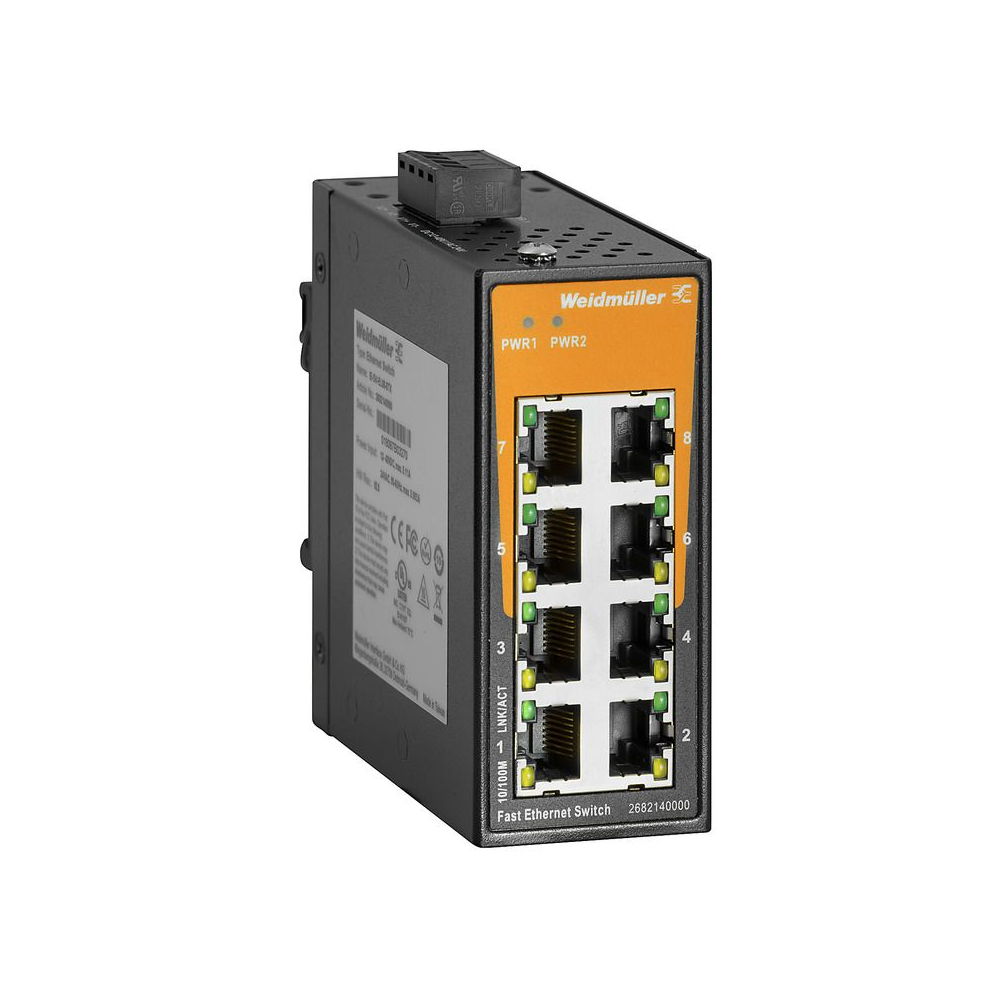 WEIDMULLER IE-SW-EL08-8TX NETWORK SWITCH (UNMANAGED) UN (1pc)