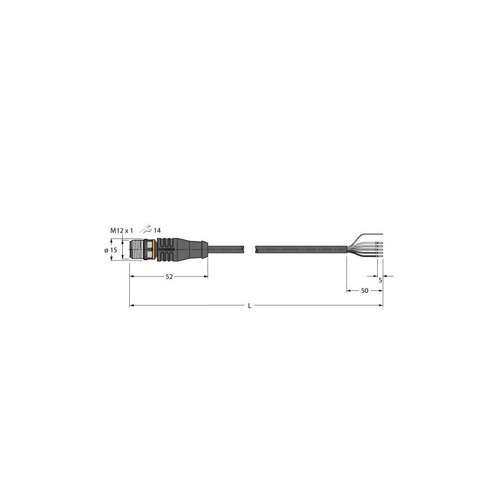 TURCK RSS4.5T-10/TXL ACTUATOR- EN SENSORKABEL / PUR (1pc)