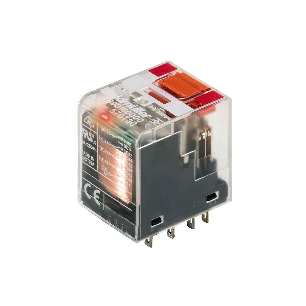 WEIDMULLER RCM570T30 RELAIS 230VAC 6A 4W TEST LEDRD (1pc)