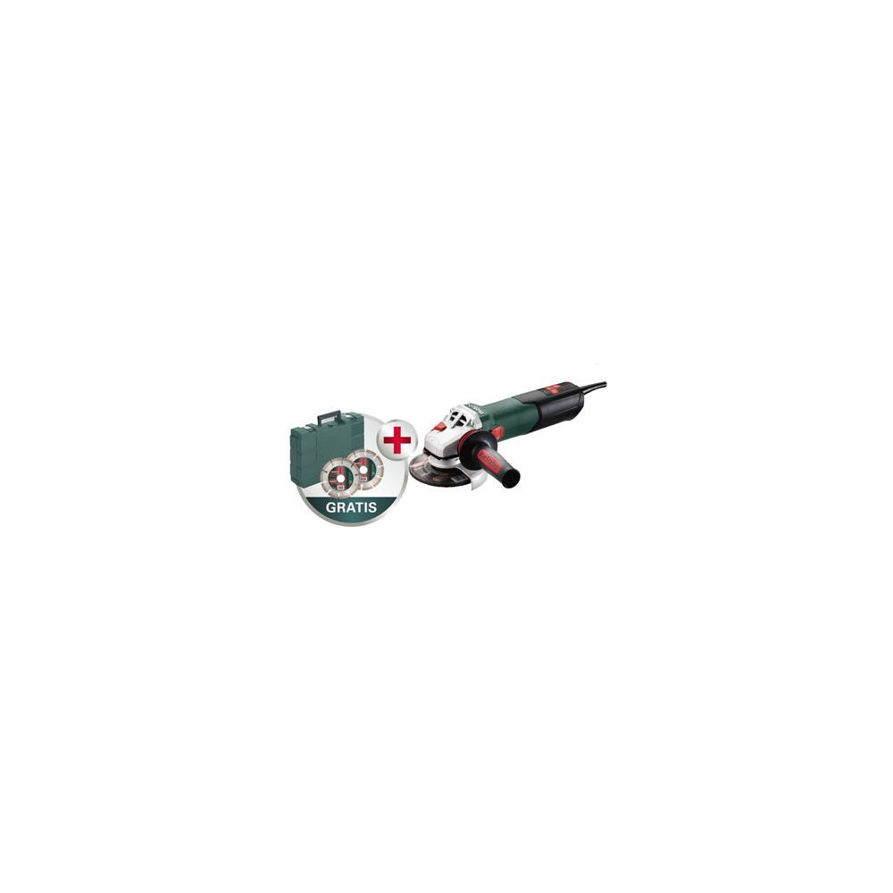 METABO SET: W 12-125 Quick Set + 2 diamant-doorslijpschijven Haakse slijper (1pc)