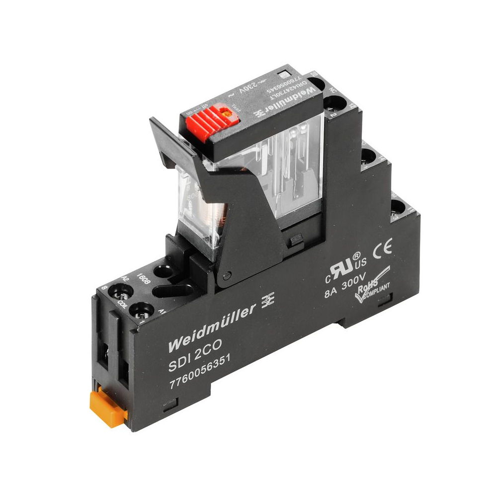 WEIDMULLER DRIKIT 24VAC 2CO LD/ RELAY MODULE 24 V AC RED LED (1pc)
